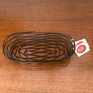 NWT Table Craft Black Metal Bread Basket